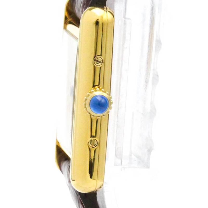 卡地亞 Must Tank 鍍金石英女士腕錶 5057001-3