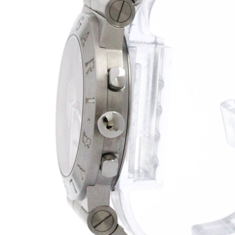 寶格麗 Diagono 計時碼錶精鋼石英男士腕錶 CH35S 拋光-3