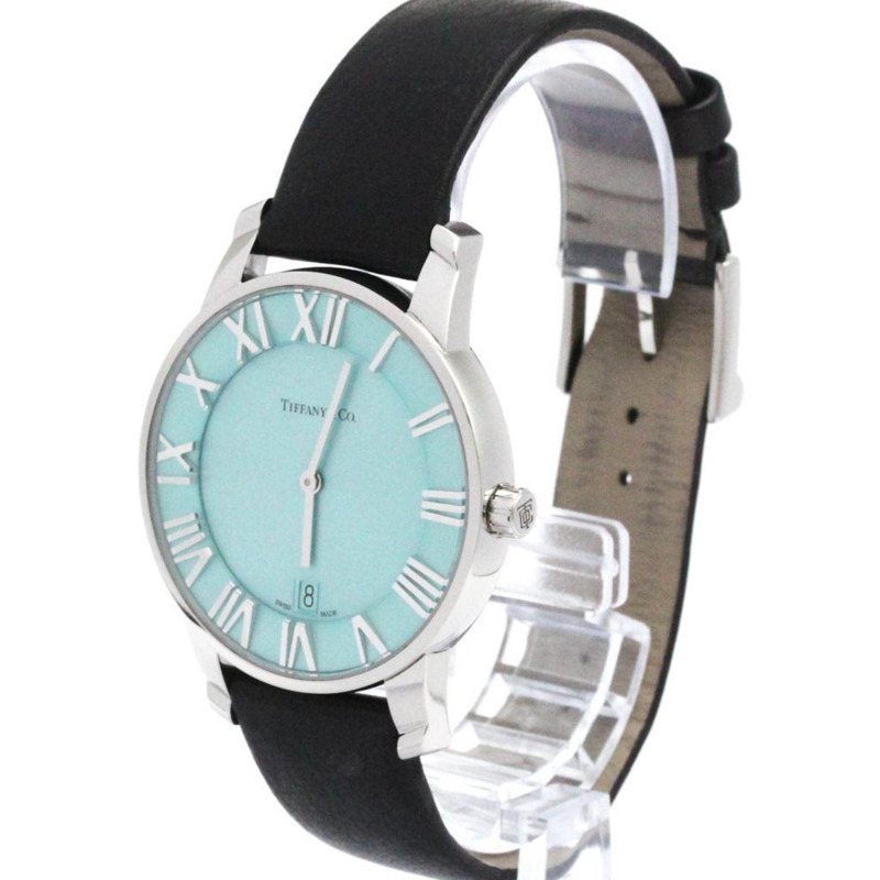 Tiffany Atlas 雙指針精鋼石英男士腕錶 63452742 拋光款-1