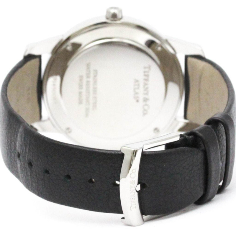 Tiffany Atlas 雙指針精鋼石英男士腕錶 63452742 拋光款-4