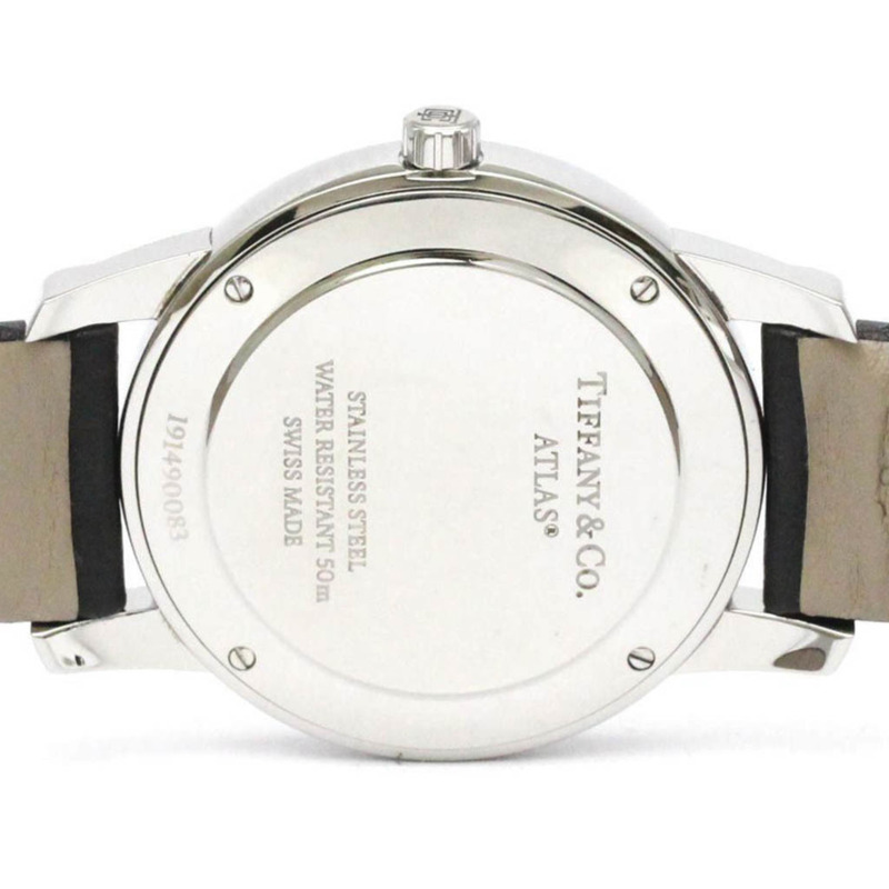 Tiffany Atlas 雙指針精鋼石英男士腕錶 63452742 拋光款-5
