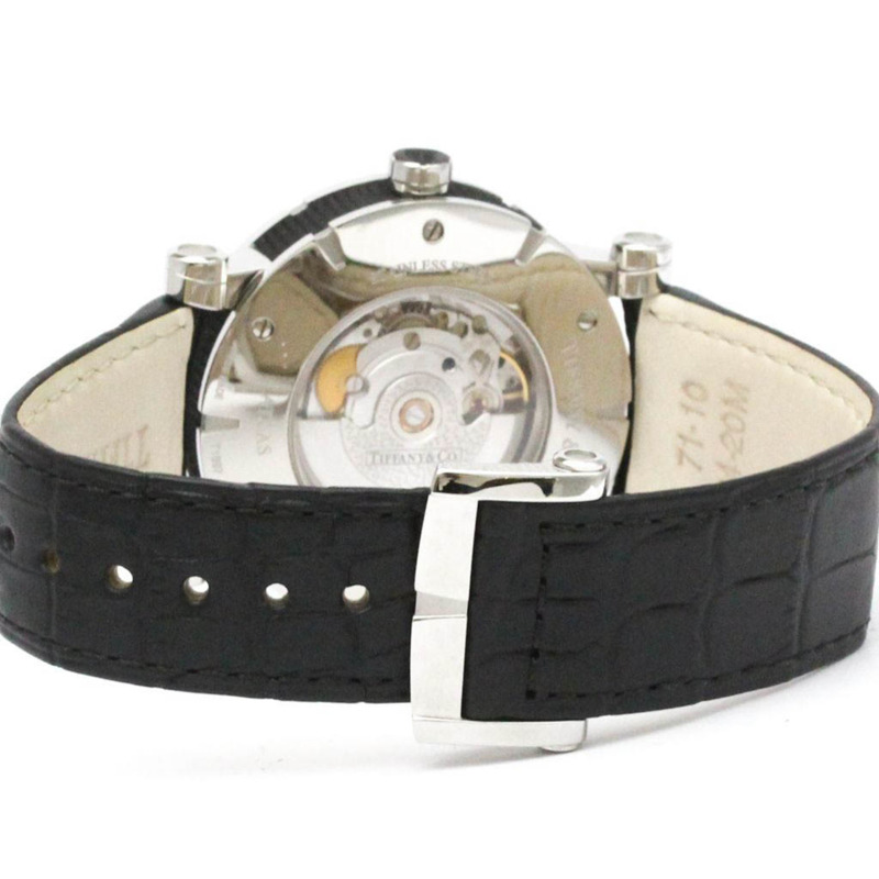 Tiffany Atlas 男士精鋼自動腕錶 Z1000.70.12A10A71A 拋光-4