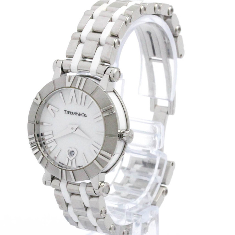 Tiffany Atlas 陶瓷精鋼女士腕錶 Z1300.11.11A20A00A 拋光-1