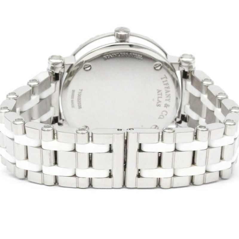 Tiffany Atlas 陶瓷精鋼女士腕錶 Z1300.11.11A20A00A 拋光-4