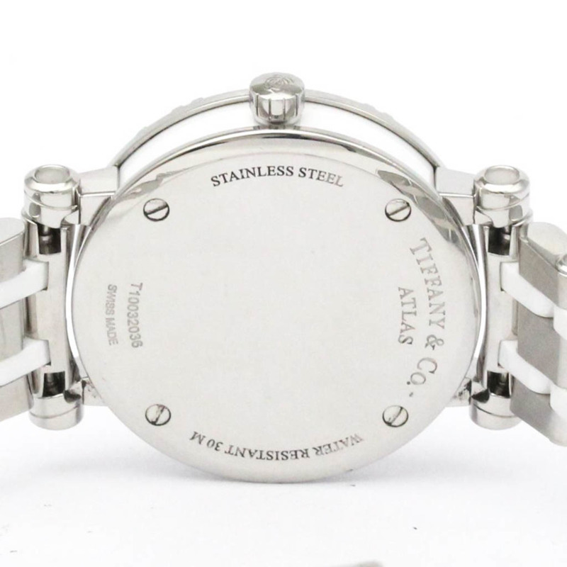 Tiffany Atlas 陶瓷精鋼女士腕錶 Z1300.11.11A20A00A 拋光-5
