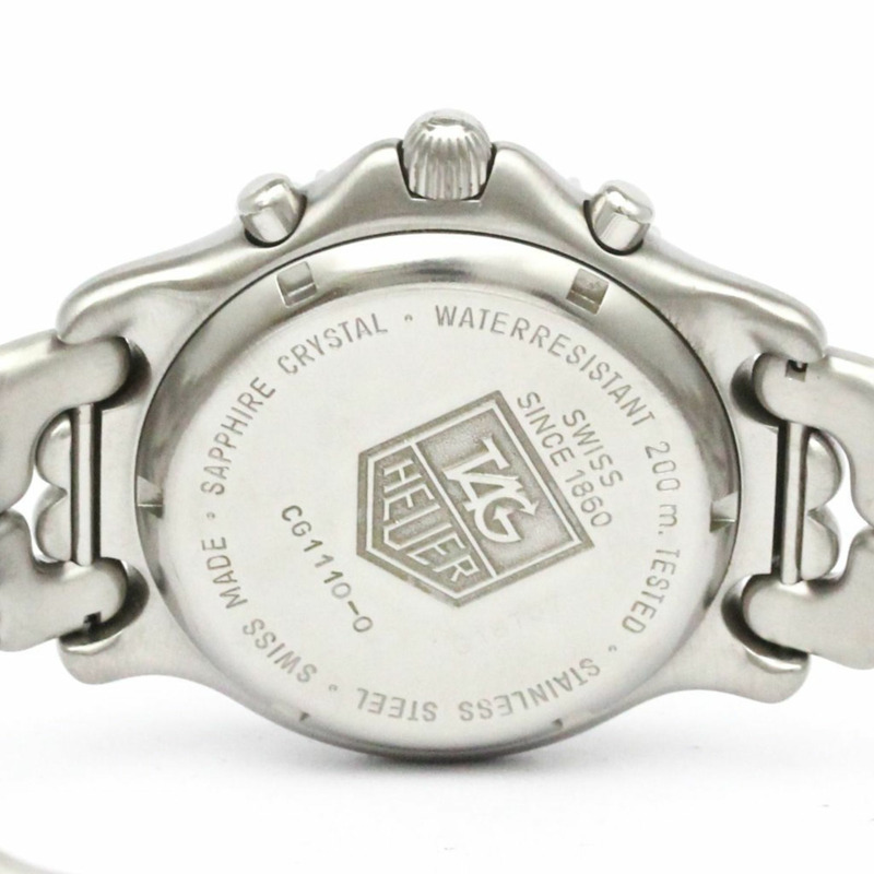 TAG HEUER 豪雅 Sel Chronograph 200米精鋼石英男錶 CG1110 拋光-5
