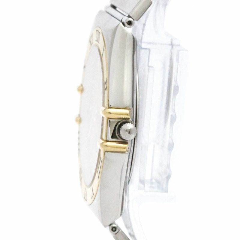 歐米茄星座系列18K金精鋼石英男士腕錶396.1070拋光款-3