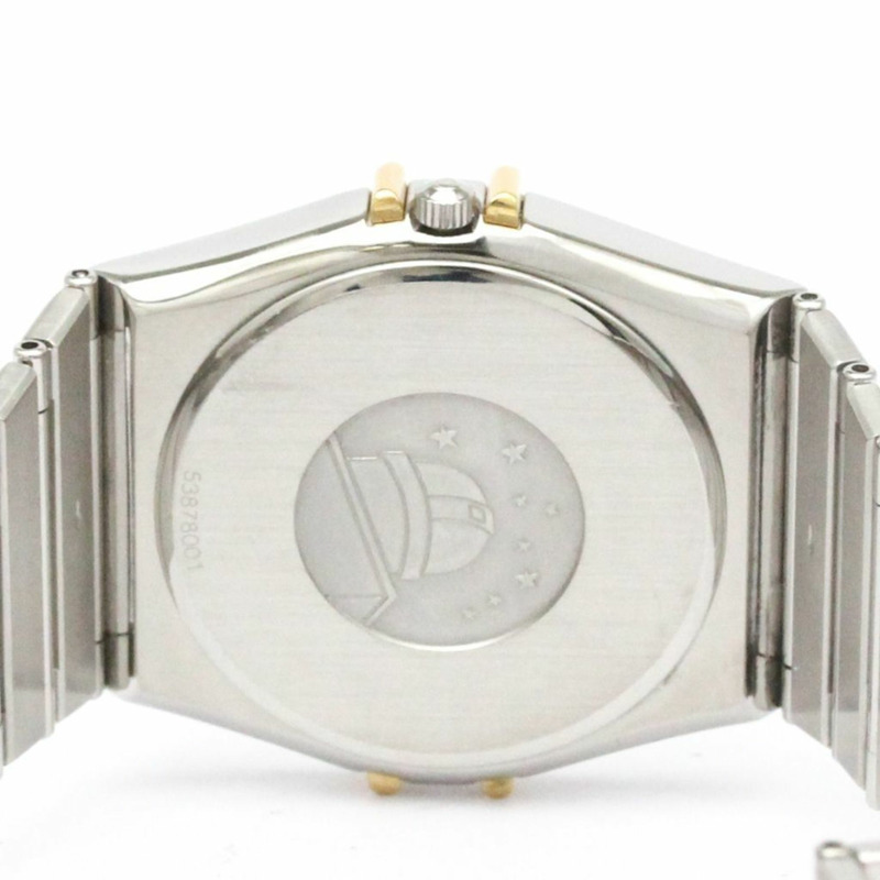 歐米茄星座系列18K金精鋼石英男士腕錶396.1070拋光款-5