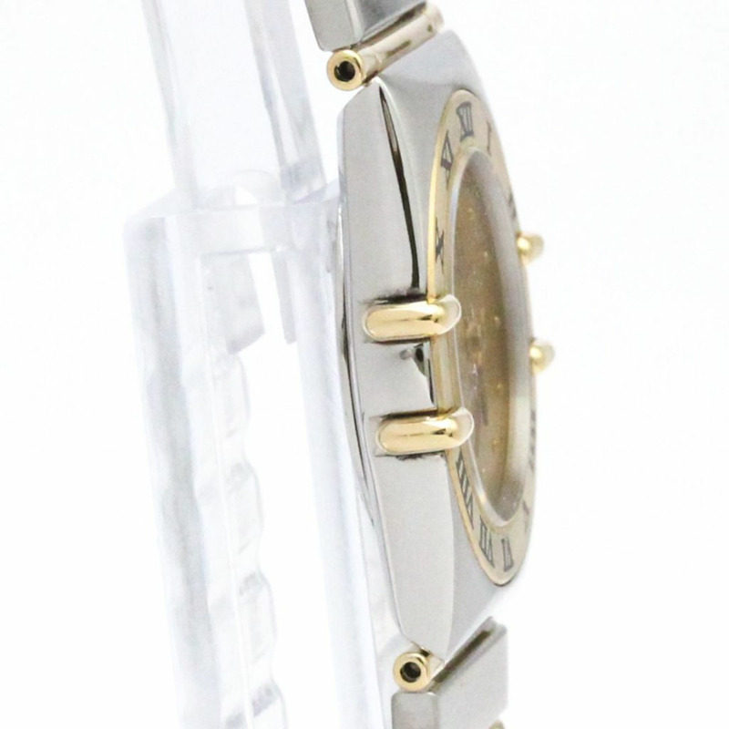 歐米茄星座系列18K金精鋼女錶795.1080拋光款-7