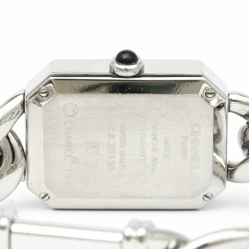 香奈兒 Premiere 系列 L 碼精鋼石英女士腕錶 H0452 拋光-5