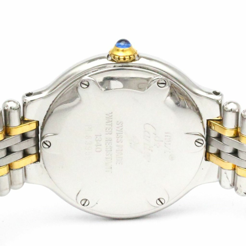 卡地亞 Must 21 鍍金精鋼石英女士腕錶 W10075F4 拋光-5