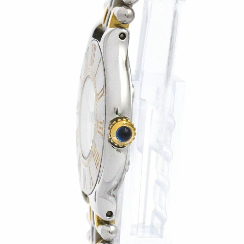 卡地亞 Must 21 鍍金精鋼石英女士腕錶 W10051F4 拋光-3