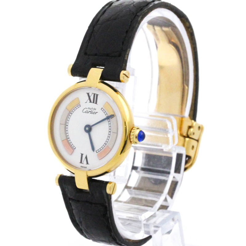 卡地亞 Must Vendome 鍍金石英女士腕錶 W1006554-1