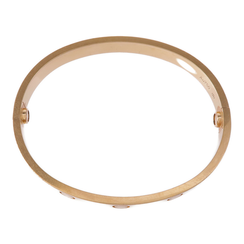 CARTIER 18K玫瑰金Love Bracelet手鐲Cartier#16-3