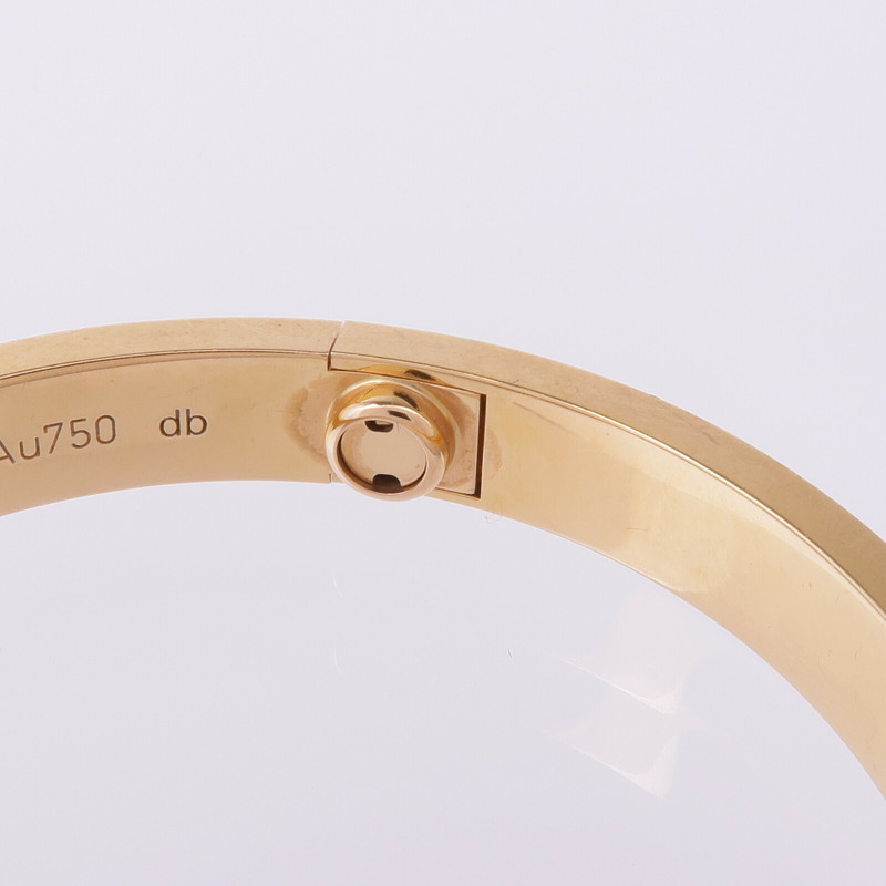 CARTIER 18K玫瑰金Love Bracelet手鐲Cartier#16-4