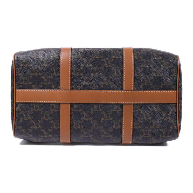 CELINE 塗層帆布Large Boston IN Triomphe金扣手挽肩背兩用袋-3