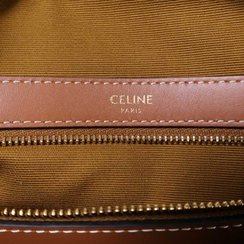 CELINE 塗層帆布Large Boston IN Triomphe金扣手挽肩背兩用袋-6