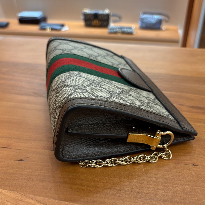 【現貨|快速出貨】GUCCI Ophidia GG Mini Bag|經典老花迷你包|復古綠紅織帶|斜背肩背兩用-8