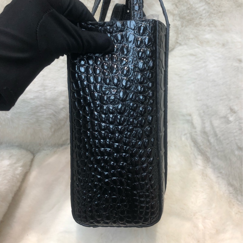Balenciaga 巴黎世家 鱷魚紋小Tote bag I993WH-3