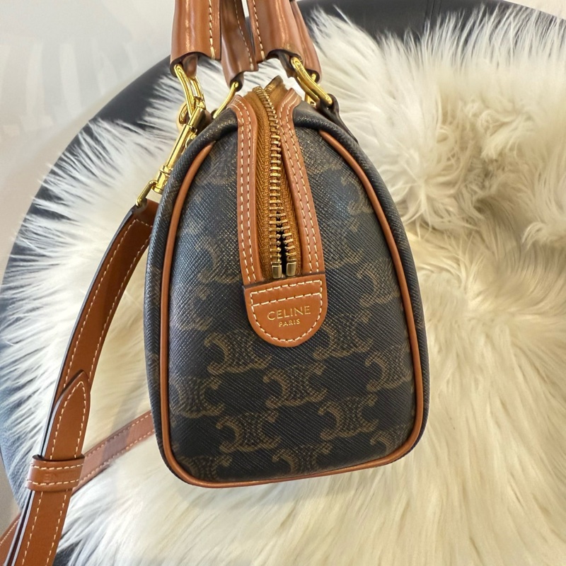 CELINE 印花牛皮小波士頓包-2