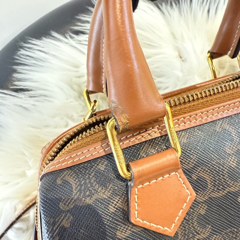 CELINE 印花牛皮小波士頓包-4