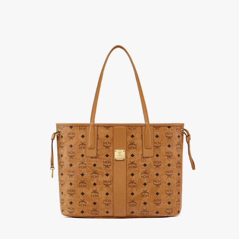 【現貨｜快速出貨】MCM Liz Vi Small Shopper 小號托特包｜雙面可用｜經典Visetos老花通勤包｜附小包-14