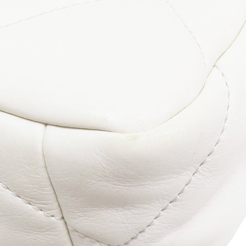 白色 羊皮 19包 26cm 鍊帶 肩背包【CHANEL 香奈兒】 AS1160-10