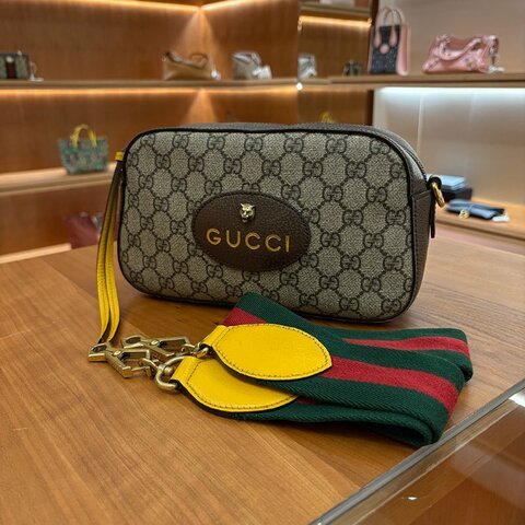【現貨｜快速出貨】Gucci Neo Vintage GG Supreme Messenger Bag｜復古老花斜背包｜郵差包設計｜男女通用