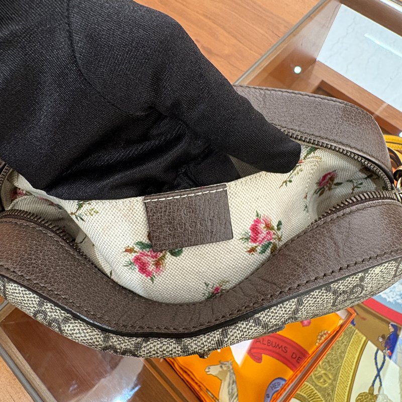 【現貨|快速出貨】Gucci Neo Vintage GG Supreme Messenger Bag|復古老花斜背包|郵差包設計|男女通用-8