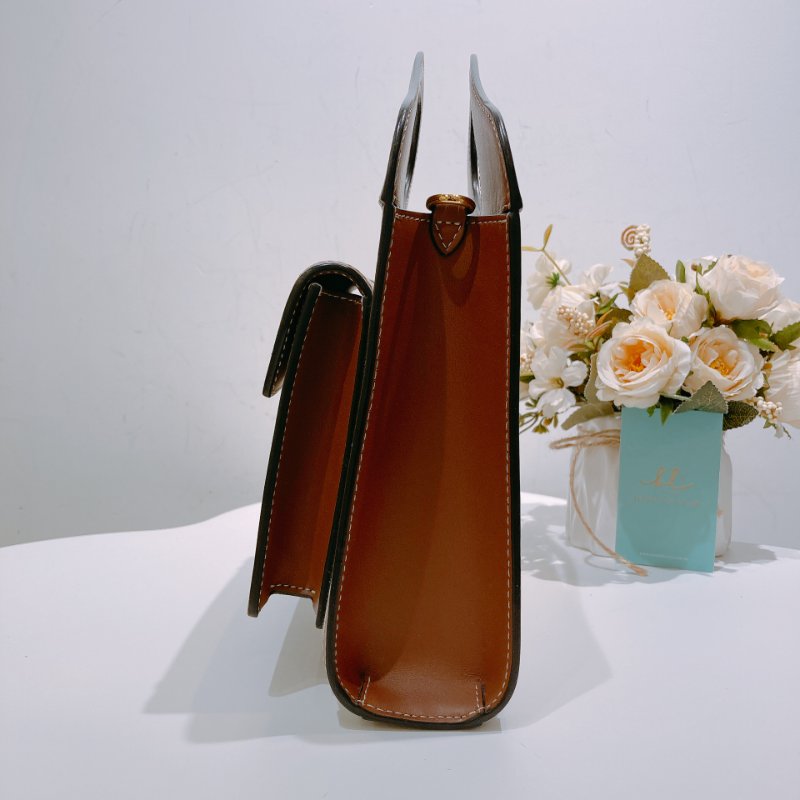 TW4535 Burberry 巴寶莉 迷你 雙拼色手提斜挎包 Mini Pocket Tote Bag-3