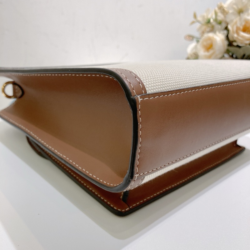 TW4535 Burberry 巴寶莉 迷你 雙拼色手提斜挎包 Mini Pocket Tote Bag-29