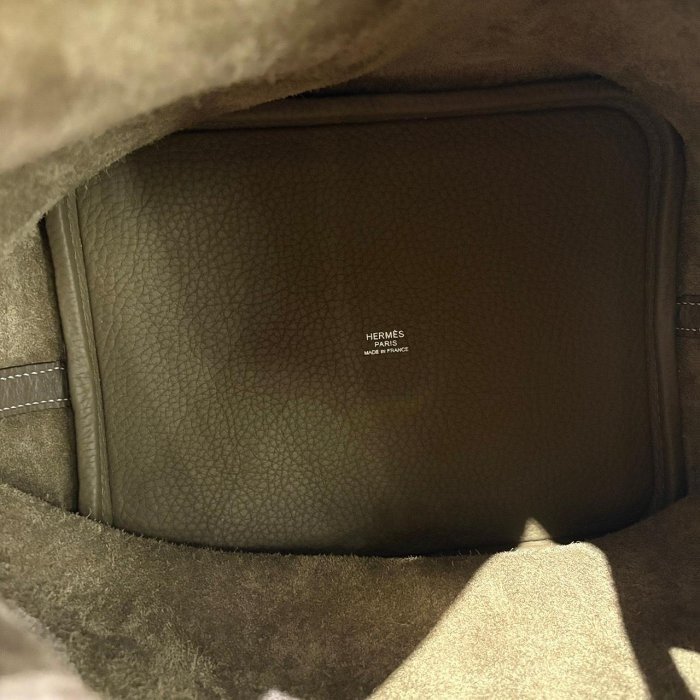 *SHIHNA名牌精品*HERMÈS 愛馬仕Picotin 大象灰銀 22cm Y刻-4