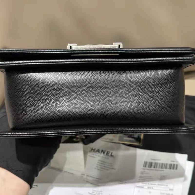 Chanel 香奈兒Leboy黑銀小號-3