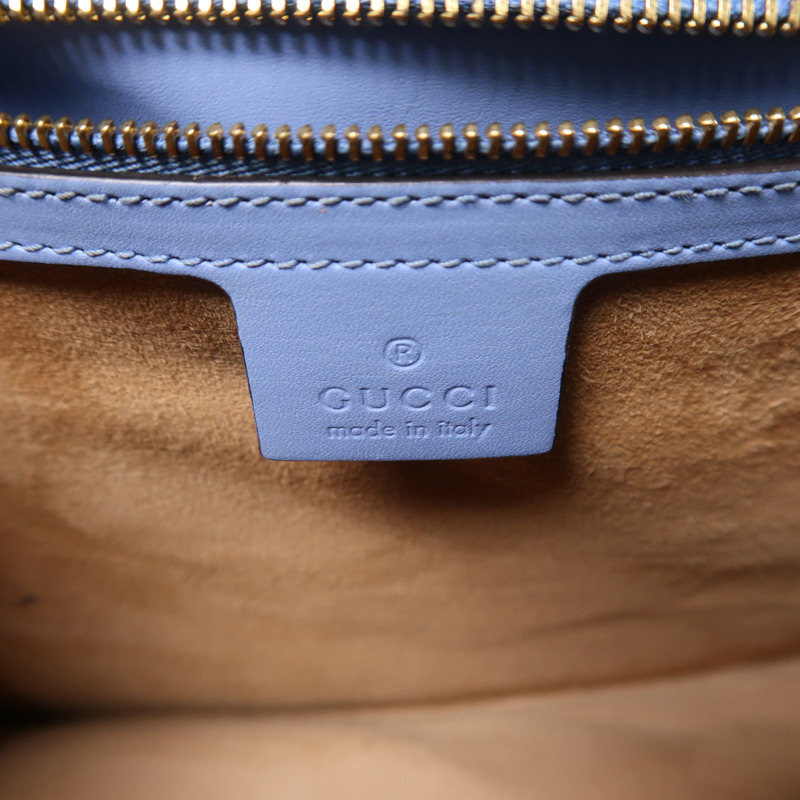 GUCCI 牛皮皮革Sylvie Medium金扣手挽肩背兩用袋-5