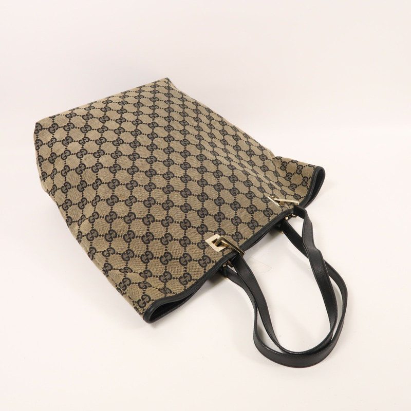 GUCCI 帆布Tote Bag金扣肩背袋-7