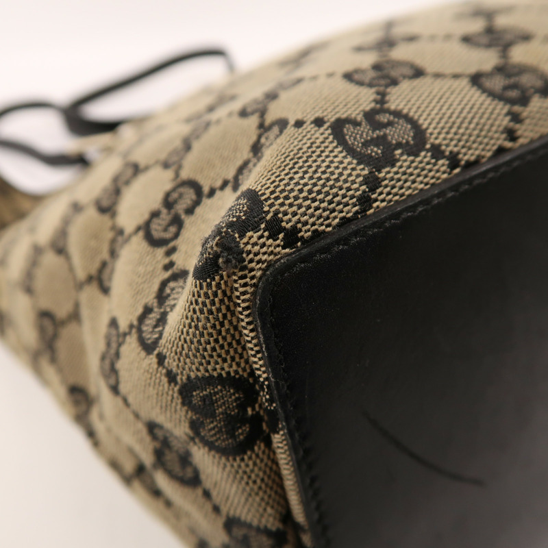 GUCCI 帆布Tote Bag金扣肩背袋-10