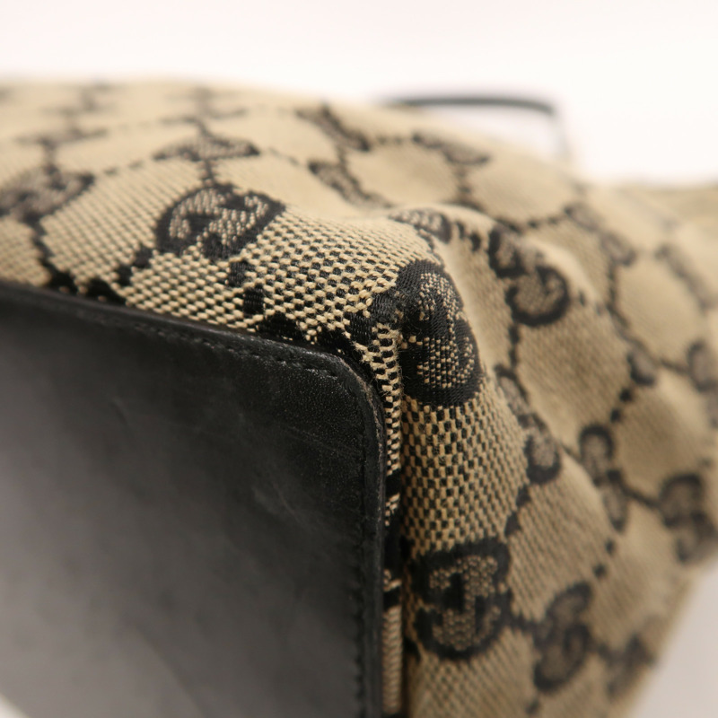 GUCCI 帆布Tote Bag金扣肩背袋-11