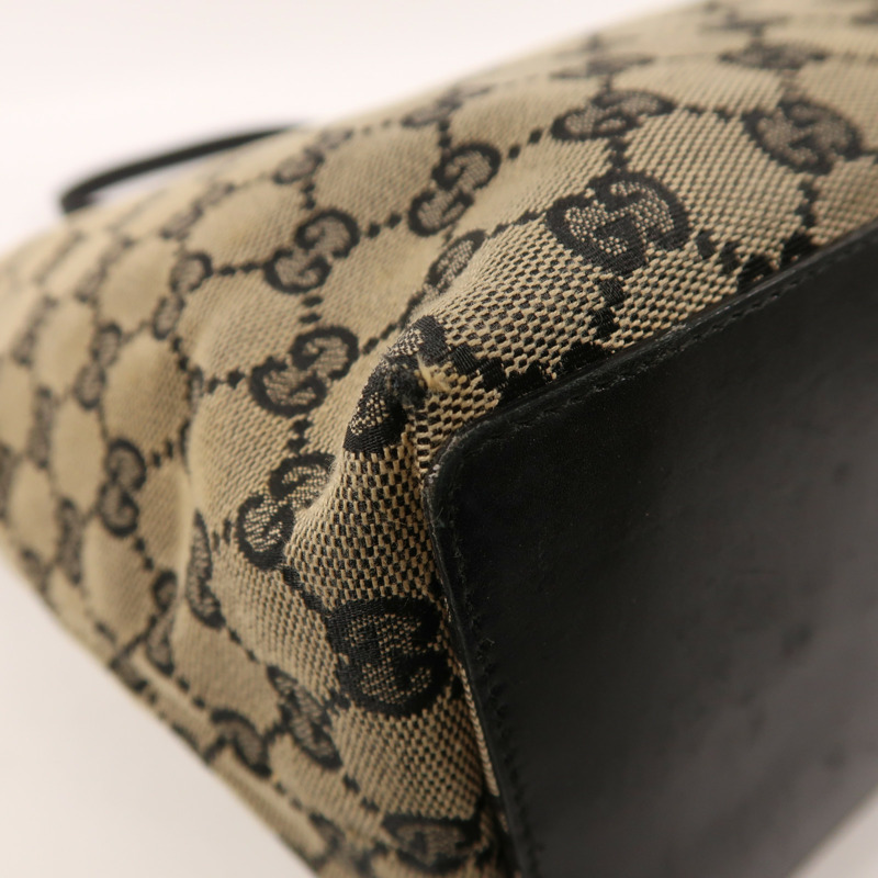 GUCCI 帆布Tote Bag金扣肩背袋-12