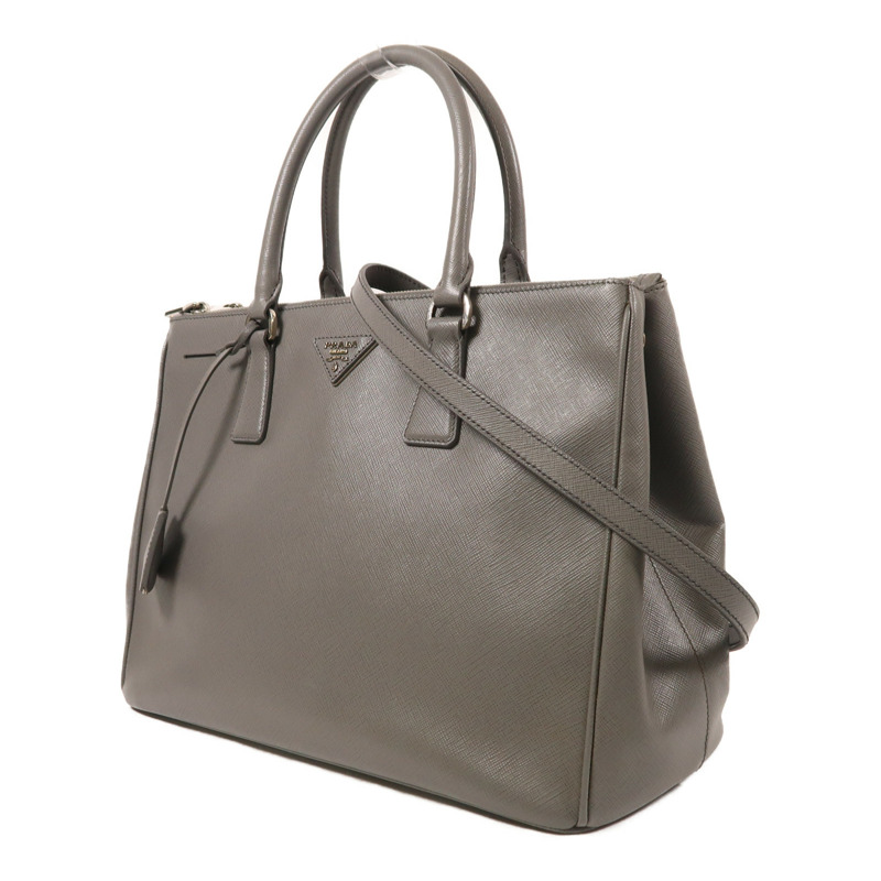 PRADA 牛皮皮革Killer Bag銀扣手挽肩背兩用袋-2