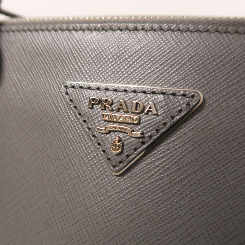 PRADA 牛皮皮革Killer Bag銀扣手挽肩背兩用袋-8