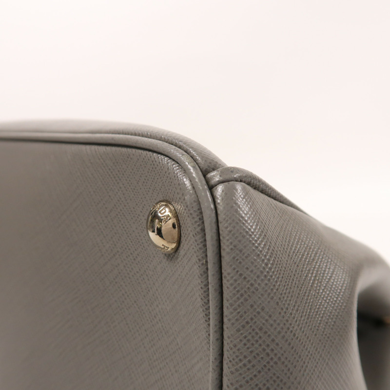 PRADA 牛皮皮革Killer Bag銀扣手挽肩背兩用袋-9