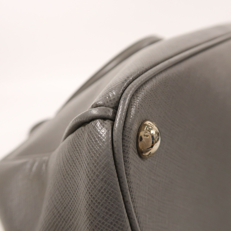 PRADA 牛皮皮革Killer Bag銀扣手挽肩背兩用袋-12