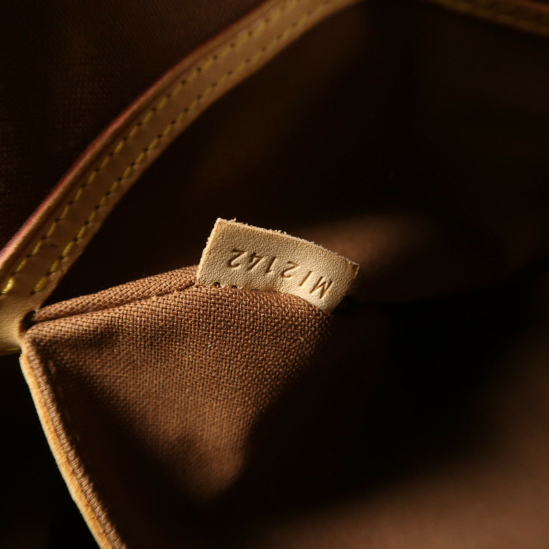 LOUIS VUITTON Monogram Palermo GM金扣手挽肩背兩用袋棕色-6