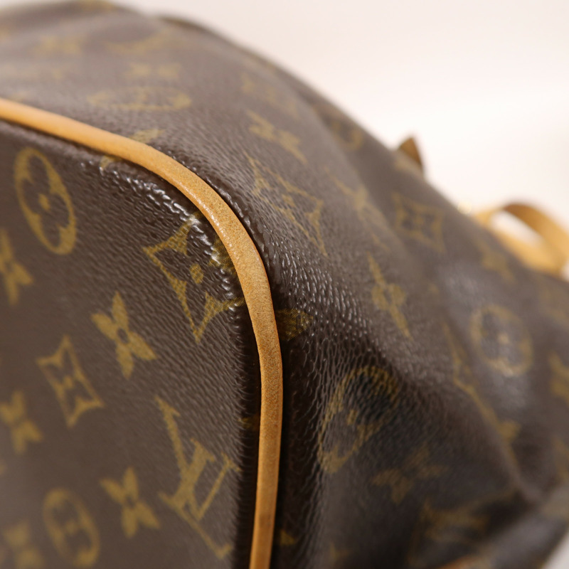 LOUIS VUITTON Monogram Palermo GM金扣手挽肩背兩用袋棕色-9