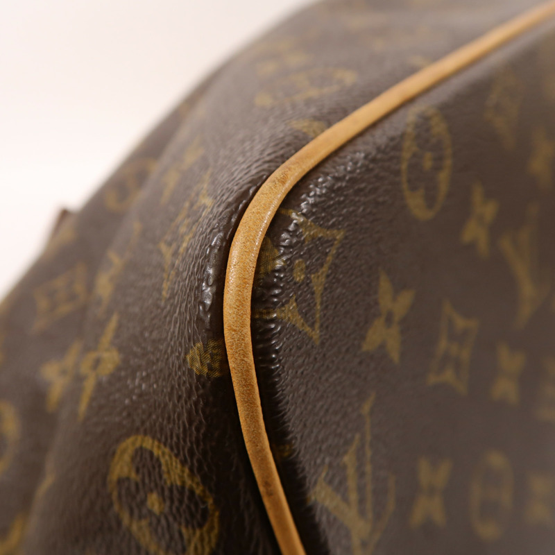 LOUIS VUITTON Monogram Palermo GM金扣手挽肩背兩用袋棕色-10