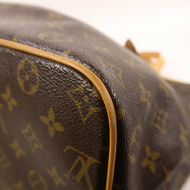 LOUIS VUITTON Monogram Palermo GM金扣手挽肩背兩用袋棕色-11