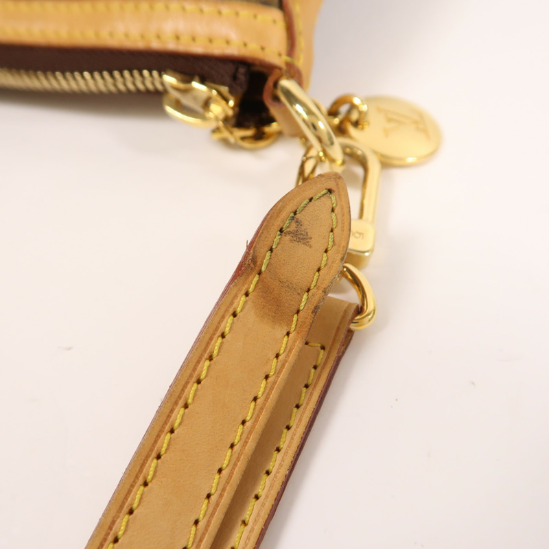 LOUIS VUITTON Monogram Palermo GM金扣手挽肩背兩用袋棕色-14