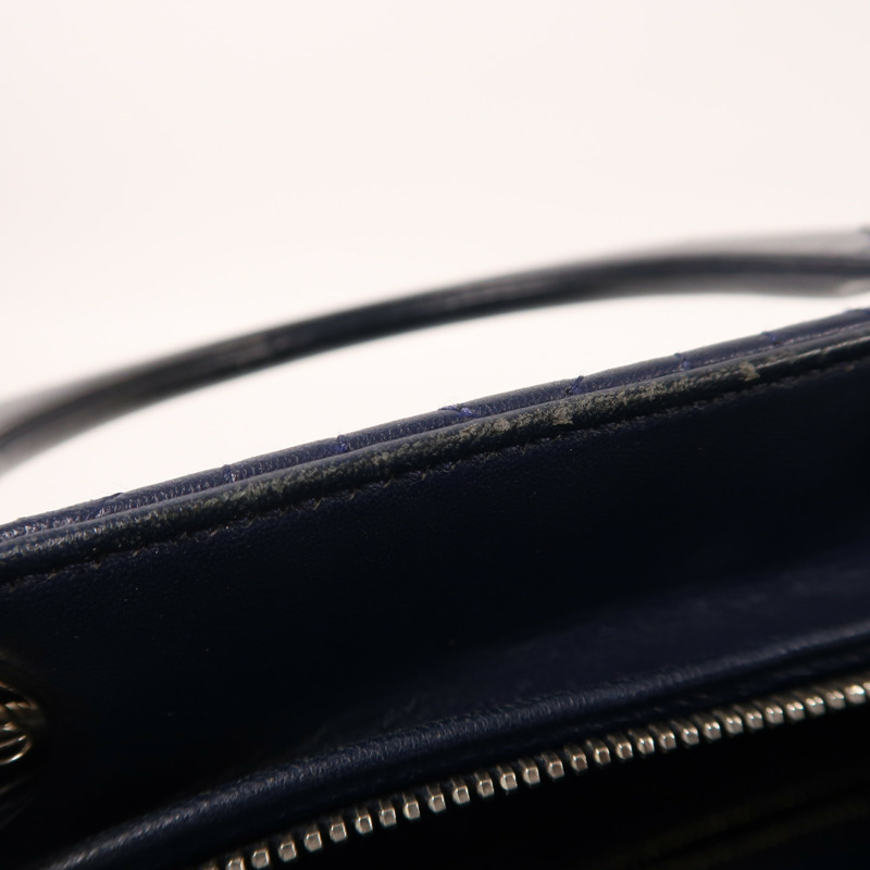 Dior 羊皮皮革Lady Dior Large銀扣手挽肩背兩用袋-12