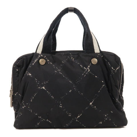 CHANEL 尼龍Hand Bag銀扣手挽袋