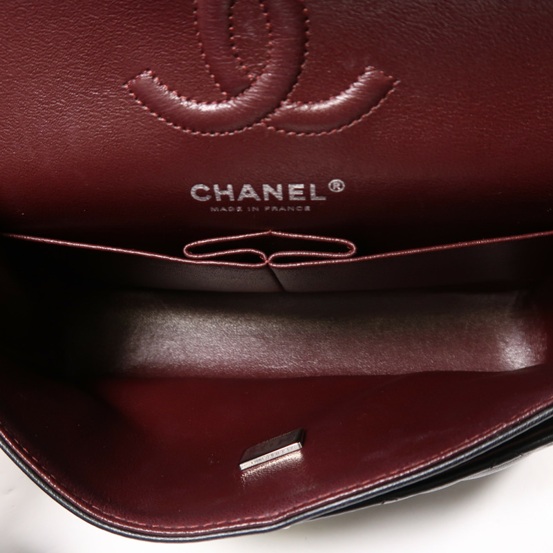 CHANEL 羊皮皮革Classic 23銀扣鏈帶肩背袋-4